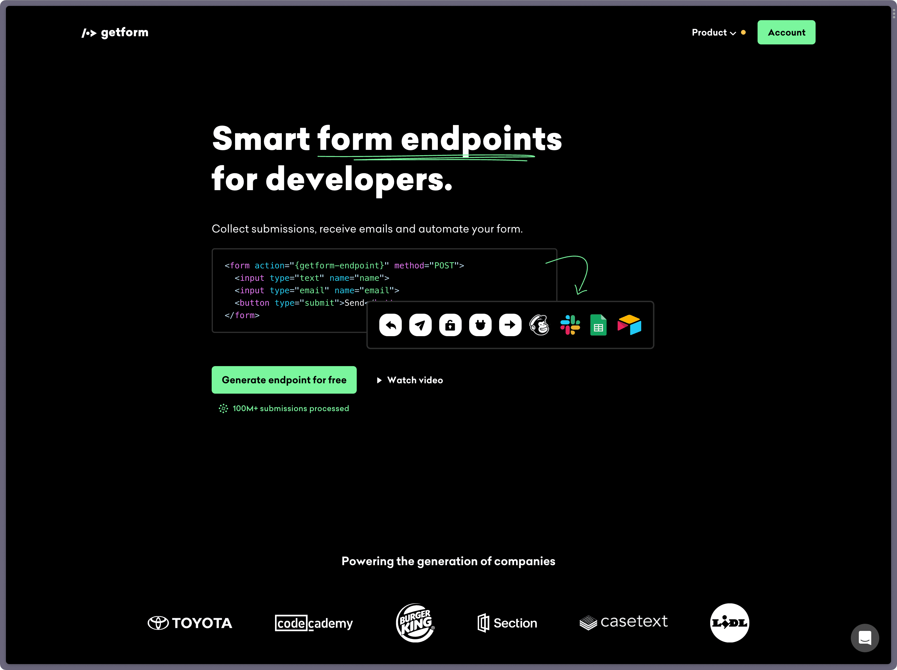 Getform Alternative