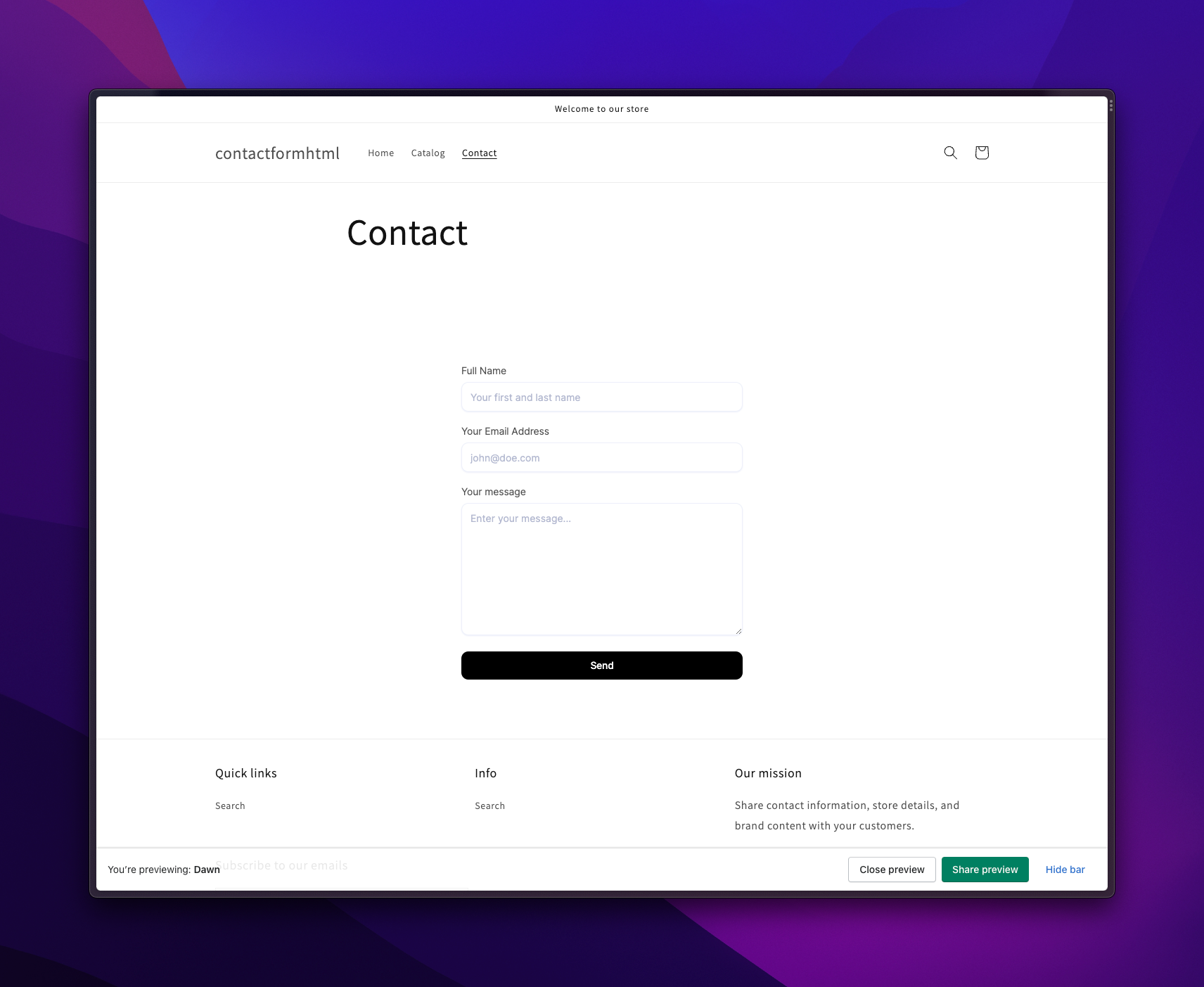How to add a contact form to your Shopify website: Step-by-step guide